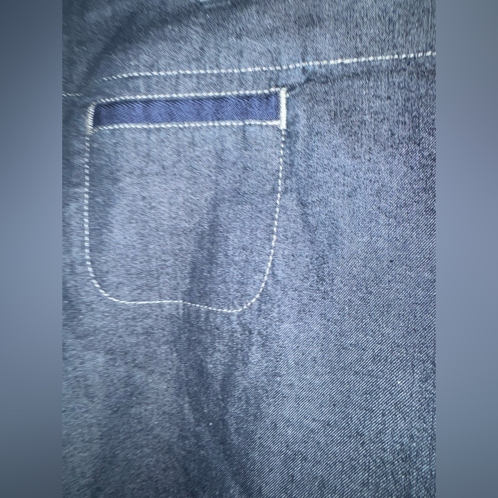 Eileen Fisher A Line Denim Stretch Skirt Size XL NWT - Picture 4 of 8